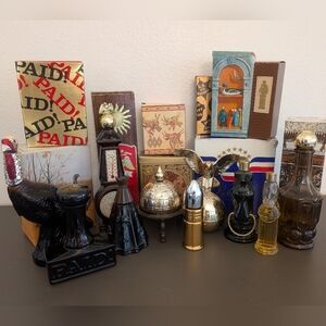 Avon Vintage 1970s Aftershave Lot Of 10 Decanters And Boxes